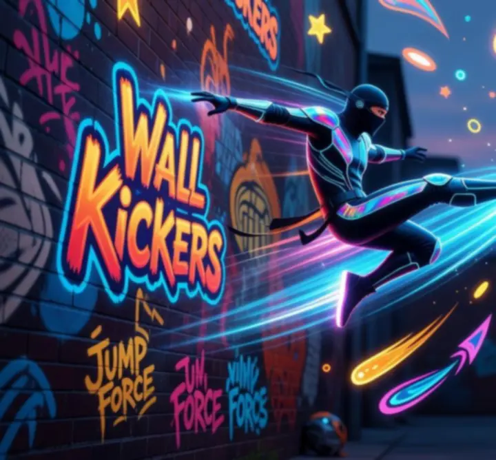 Új Wall Kickers karakterek: egy ninja és egy asztronauta a falak között ugrálva